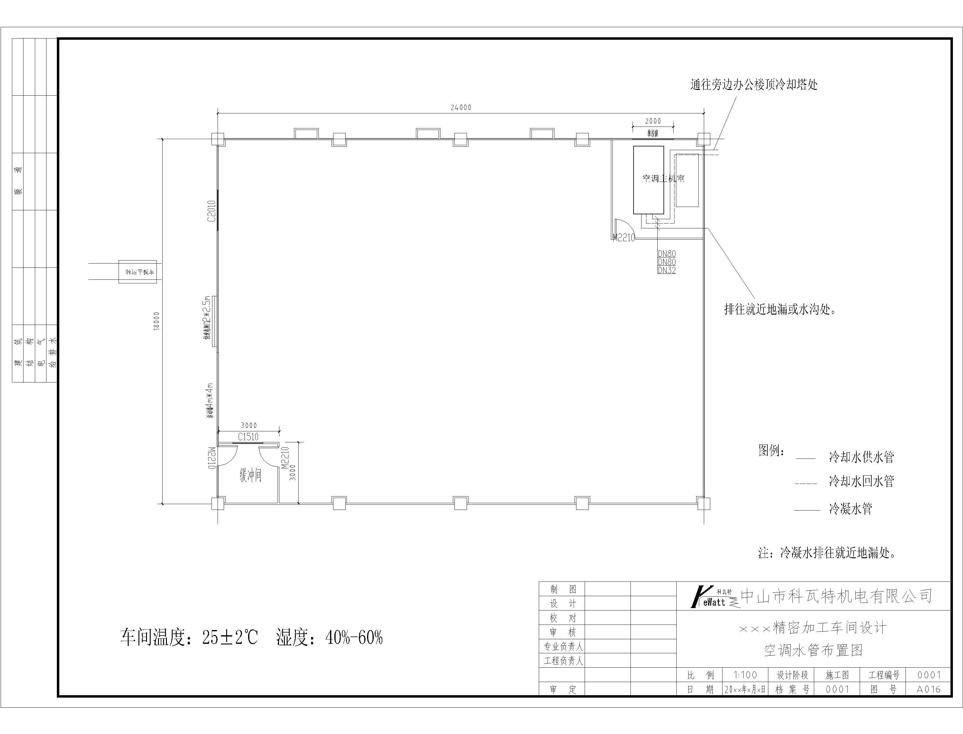 恒温恒湿车间水管布置图